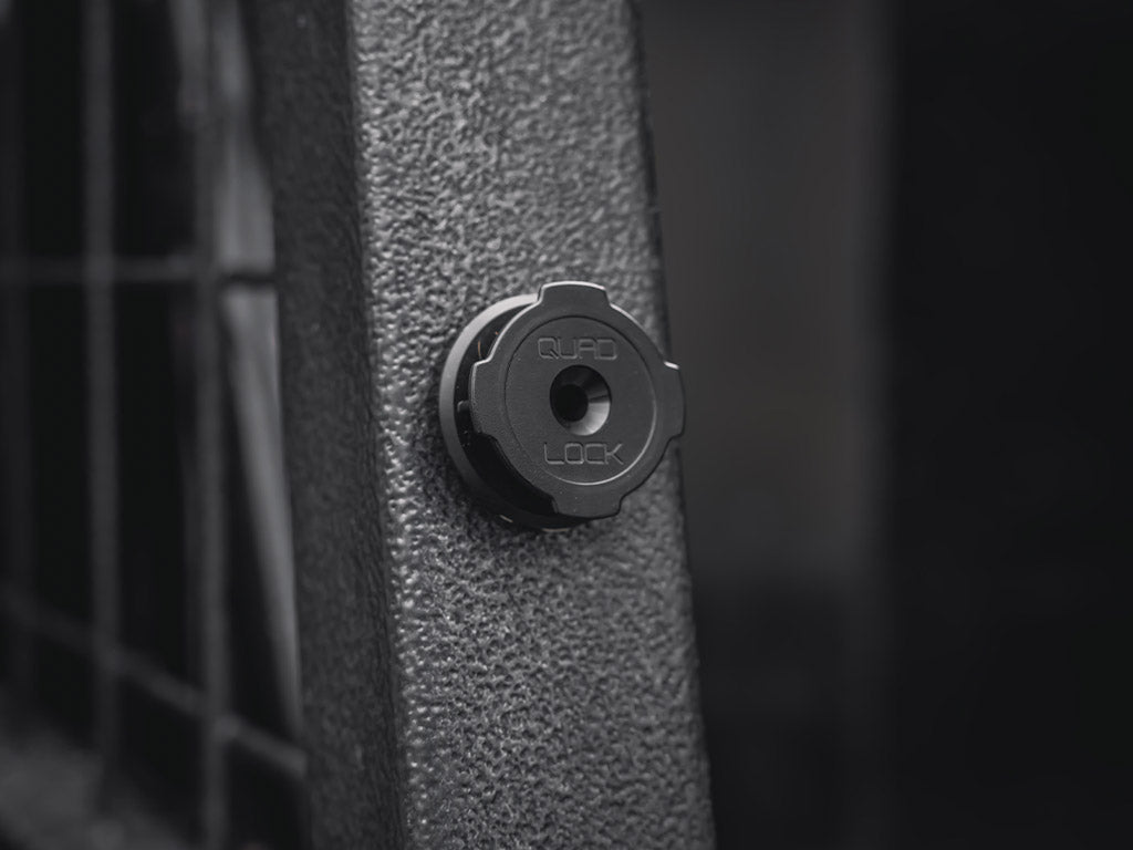 quad lock wall mount with adhesive